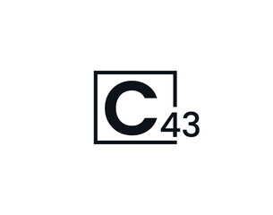 C43, 43C Initial letter logo