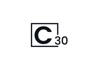 C30, 30C Initial letter logo
