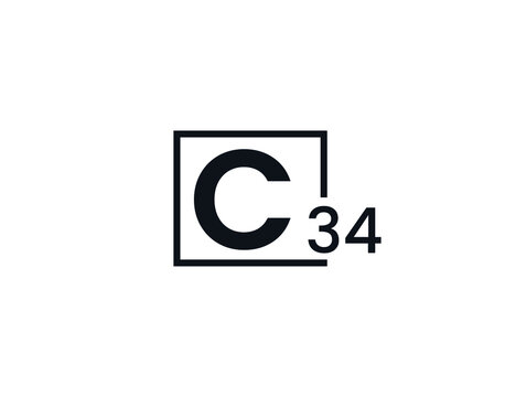 C34, 34C Initial letter logo