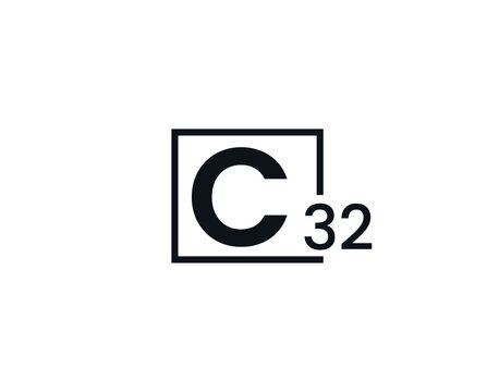 C32, 32C Initial letter logo