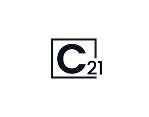 C21, 21C Initial letter logo
