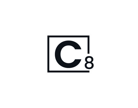 C8, 8C Initial letter logo
