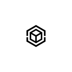cube shape box illustration logo icon