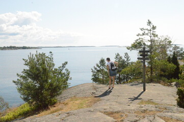 Beautiful nature and landscapes around the archipelago and islands in Blekinge Skärgård, Sweden