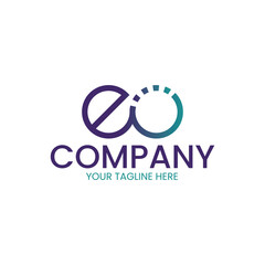 EO Technology letter logo. Simple and modern.