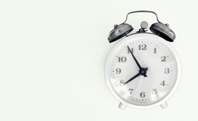 alarm clock on colorful background, hard time to start,wake up,