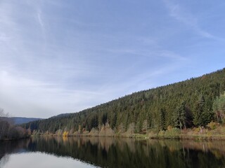 Fototapeta premium Beautiful lake in autumn