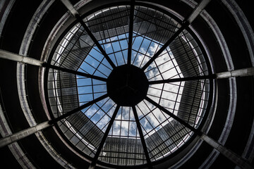 glass dome of the roof