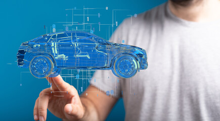 Energy car concept. Vehicle EV charge battery electric