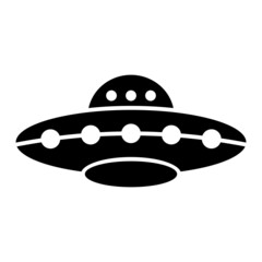 Vector Ufo Glyph Icon Design