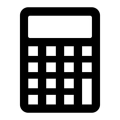 Vector Calculator Glyph Icon Design