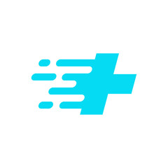 delivery medicine, capsule pill logo template vector icon
