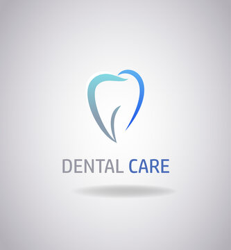 Abstract tooth image. The good choice for Logo, emblem, lable.