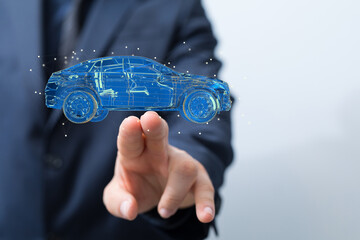 autonomous online car sharing service controlled