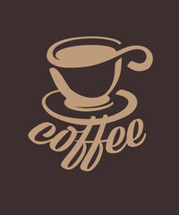 Coffee break hipster stylized poster. Vector illustration.