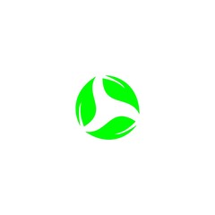 Green Leaf Icon Vector Illustrations nature