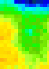 Color Pixels Cloud Abstract Computational Generative Art background illustration
