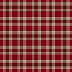 Red brown trendy retro seamless tartan pattern