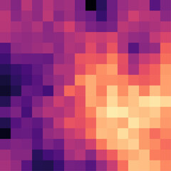 Color Pixels Cloud Abstract Computational Generative Art background illustration