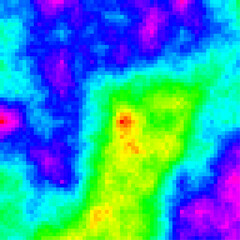 Color Pixels Cloud Abstract Computational Generative Art background illustration