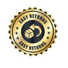 Easy Returns vector logo. trust badges. easy returns icons, 