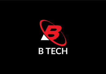 Abstract b tech logo design template © Innaka