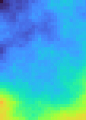 Naklejka na ściany i meble Color Pixels Cloud Abstract Computational Generative Art background illustration