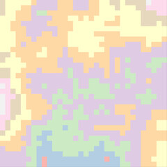 Color Pixels Cloud Abstract Computational Generative Art background illustration