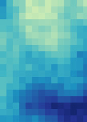 Color Pixels Cloud Abstract Computational Generative Art background illustration