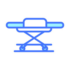 Stretcher Healthcare Medical, vector graphic Illustration Icon.