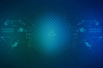 2d illustration futuristic technology background
