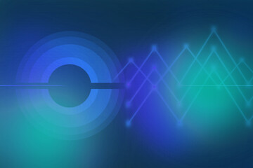 2d illustration futuristic technology background
