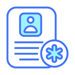 Medical History Healthcare Medical, vector graphic Illustration Icon.