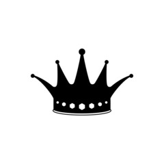 Crown icon vector set. King illustration sign collection.  Queen symbol or logo.