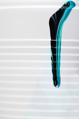 Abstract layered pattern in the plastic cup