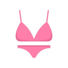 Sport swimsuit icon flat isolated vector