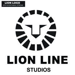Elegant Lion Logo Vector Desgin for Business, Company, and Icon. EPS 10 Editable Stroke