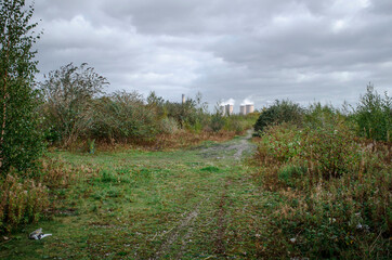 Site of former herbicide (Paraquat) plant, now being decontaminated and planned for housing.  Widnes, Cheshire.