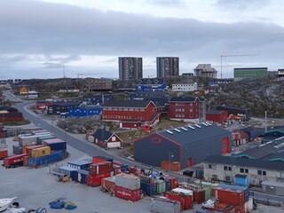 Modern port of Nuuk, Greenland