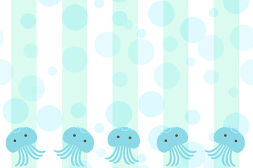 クラゲの背景　長方形