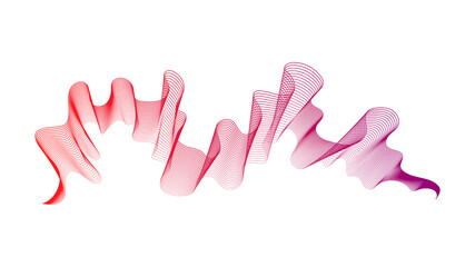 Abstract backdrop with wave gradient lines