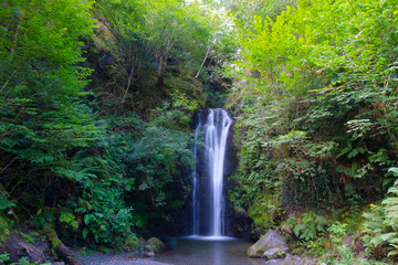 Putzubeltz Ur-jauzia waterfall, Arantza, Navarre