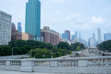 Fototapeta premium view of the city