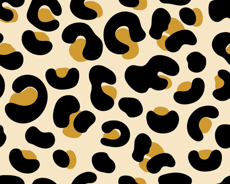 Jaguar Leopard print skin abstract seamless pattern. 
Abstract wild animal Jaguar Leopard black spots on nude background for fashion print design,
web, cover, wallpaper, cutting, and crafts.