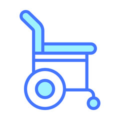 Wheel Chair Healthcare Medical, vector graphic Illustration Icon.