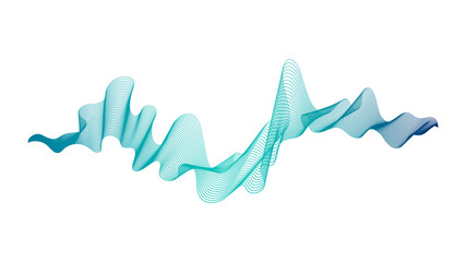 Abstract backdrop with wave gradient lines