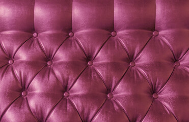 Fototapeta premium leather upholstery pink red purple lilac violet background sofa light shadow