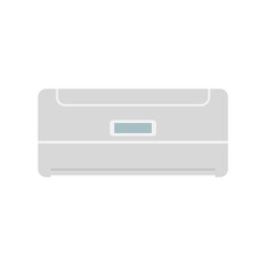 Balance air conditioner icon flat isolated vector