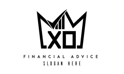 XO financial advice creative latter logo