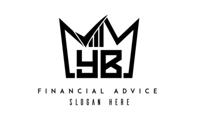 Fototapeta premium YB financial advice creative latter logo